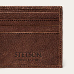 Steer Head Bi-Fold Wallet Brown | Men Stetson Wallets