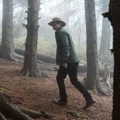 Stretch Canvas Jac-Shirt Green | Men Stetson Jackets