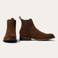 Suede Beat Chelsea Boot Brown | Men Stetson Chukka