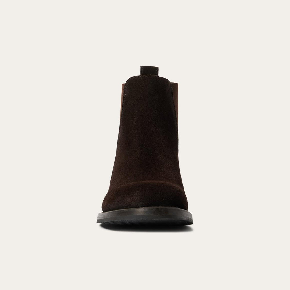 Suede Beat Chelsea Boot Dark Brown | Men Stetson Chukka