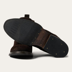 Suede Beat Chelsea Boot Dark Brown | Men Stetson Chukka