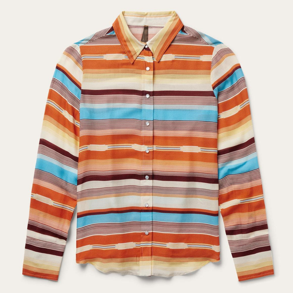 Sunset Serape Print Western Shirt Multi | Women Stetson Western Shirts