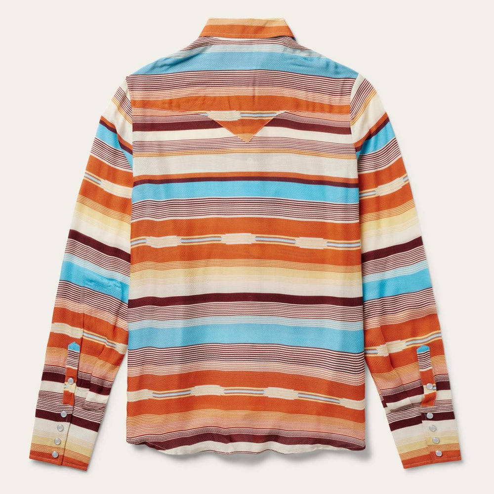 Sunset Serape Print Western Shirt Multi | Women Stetson Western Shirts