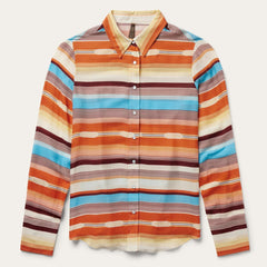 Sunset Serape Print Western Shirt Multi | Women Stetson Western Shirts