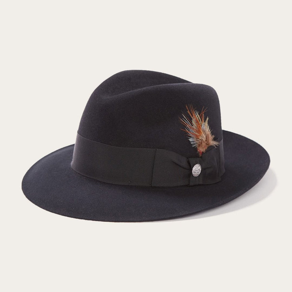 Temple Fedora Black | Men/Women Stetson Fedora