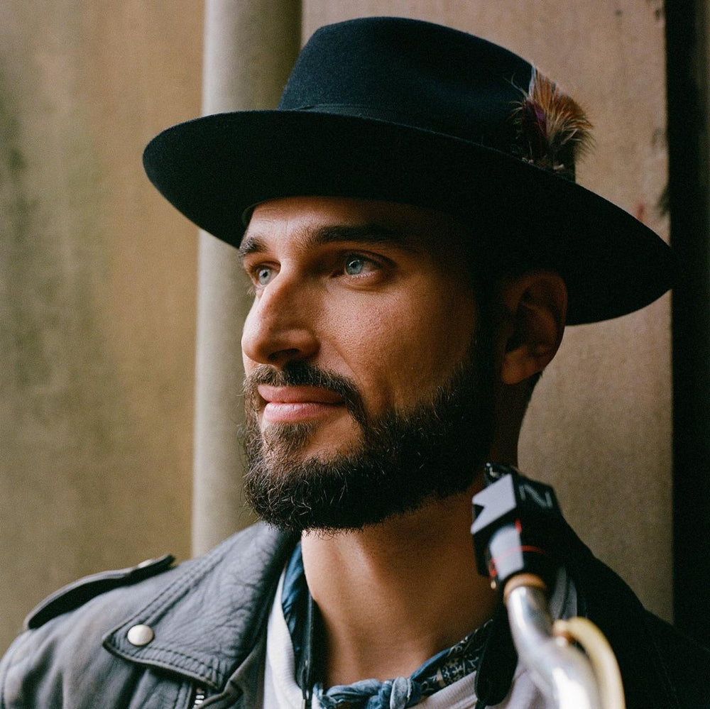 Temple Fedora Navy | Men/Women Stetson Fedora