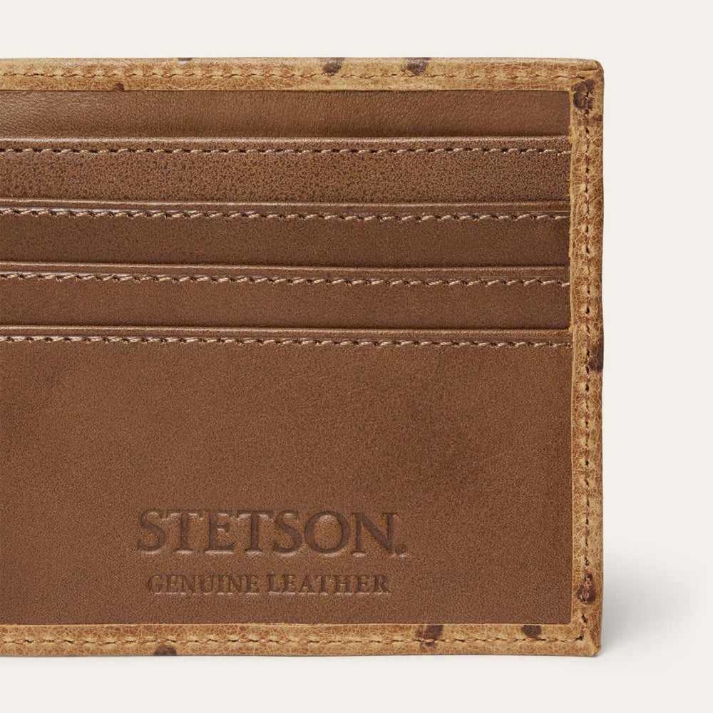 Tooled Embossed Croco Bi-Fold Wallet Brown / California Nut | Men Stetson Wallets