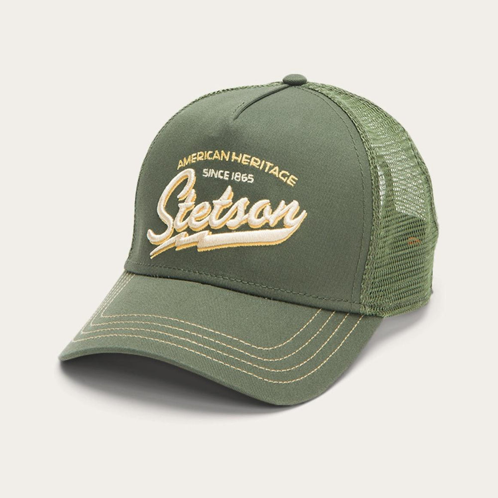 Trucker Cap American Heritage Classic Olive | Men/Women Stetson Caps & Truckers