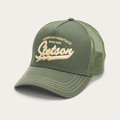 Trucker Cap American Heritage Classic Olive | Men/Women Stetson Caps & Truckers