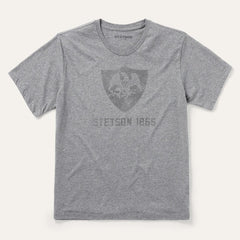 Vintage Eagle Graphic Tee Grey | Men Stetson Tees
