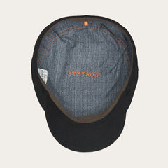 Virgin Wool & Cashmere Driver Cap Black | Men/Women Stetson Caps & Truckers