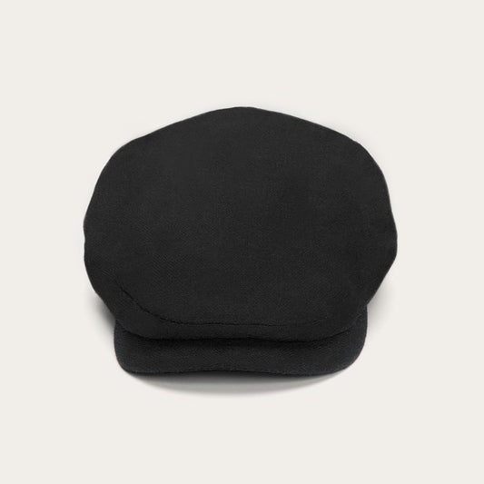 Virgin Wool & Cashmere Driver Cap Black | Men/Women Stetson Caps & Truckers