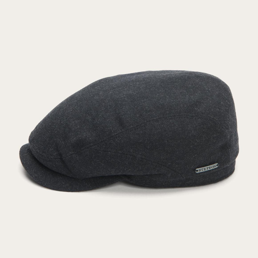 Virgin Wool & Cashmere Driver Cap Grey | Men/Women Stetson Caps & Truckers