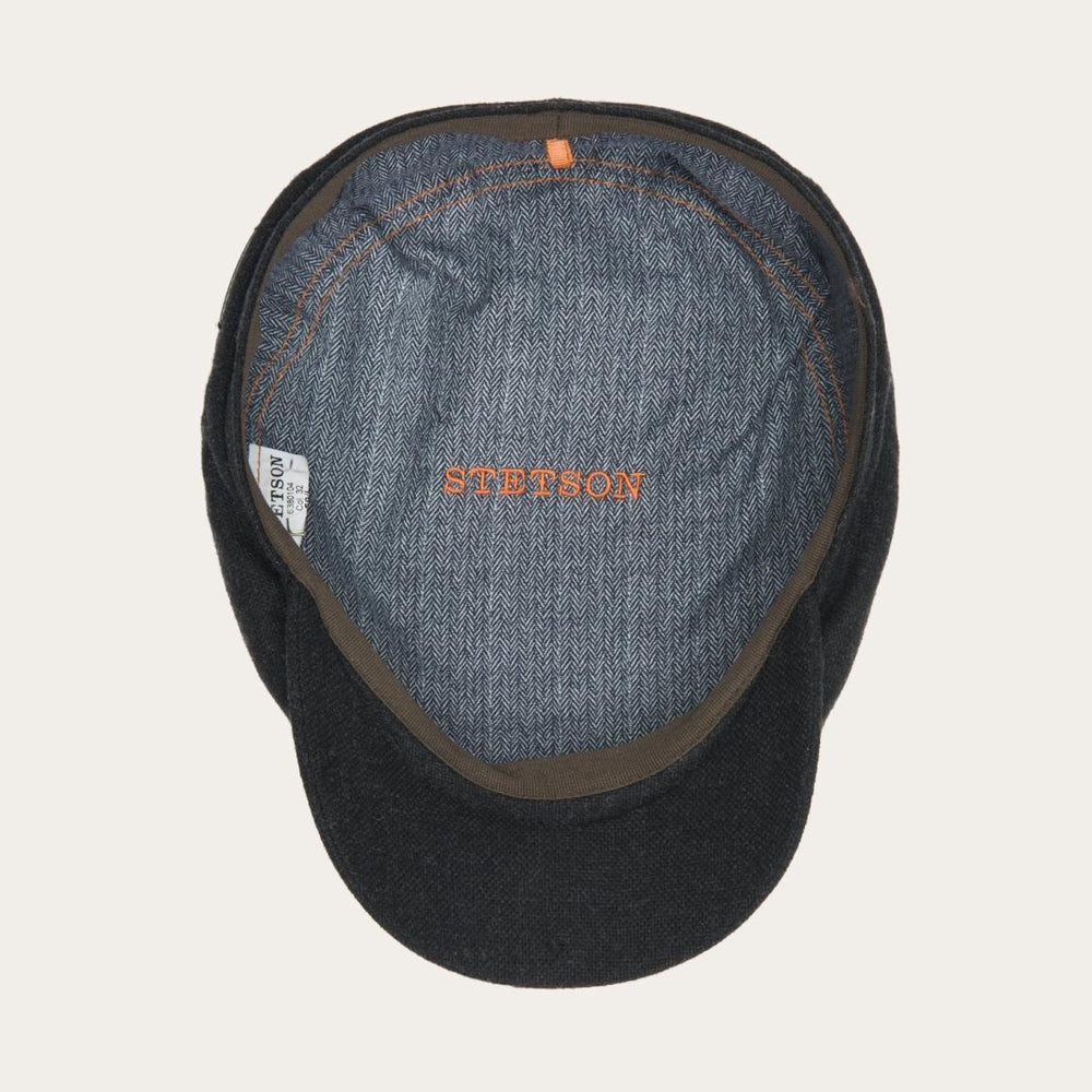 Virgin Wool & Cashmere Driver Cap Grey | Men/Women Stetson Caps & Truckers