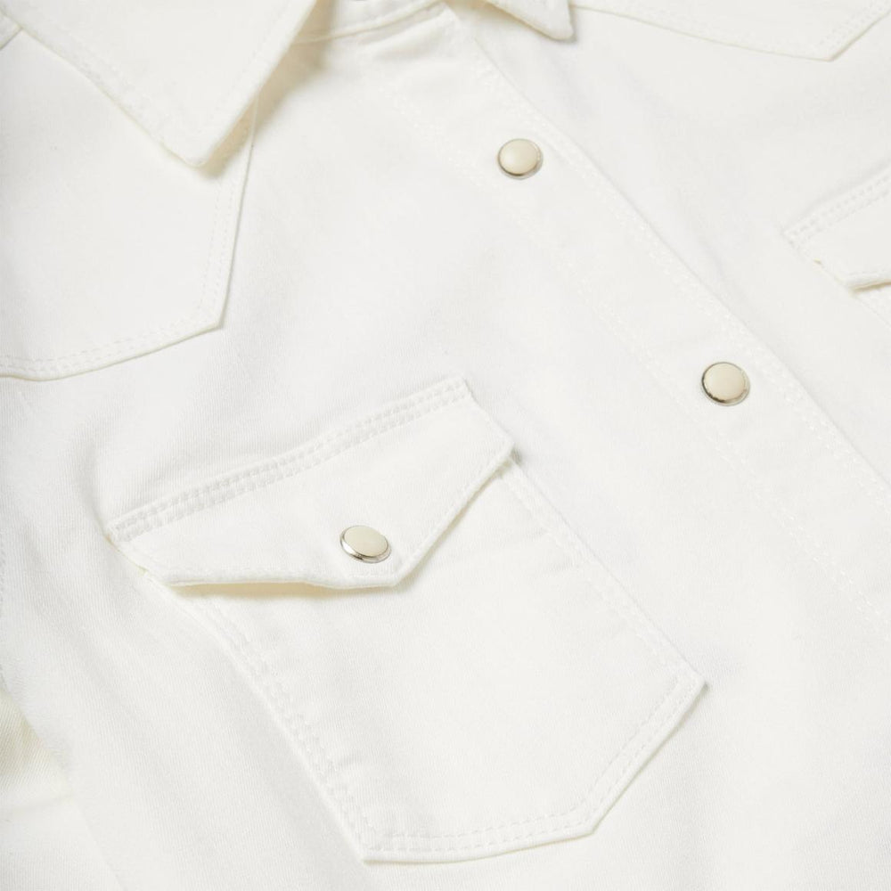 Western Embroidered Denim Shirt White | Women Stetson Western Shirts