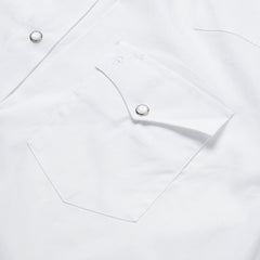 White Pinpoint Oxford Western Shirt White | Men Stetson Western Shirts