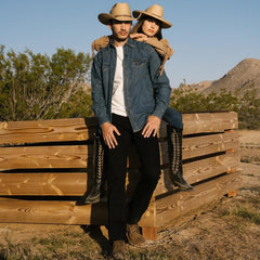 1120 Slim Fit Standard Straight Leg Jean Black | Men Stetson Boot Cut