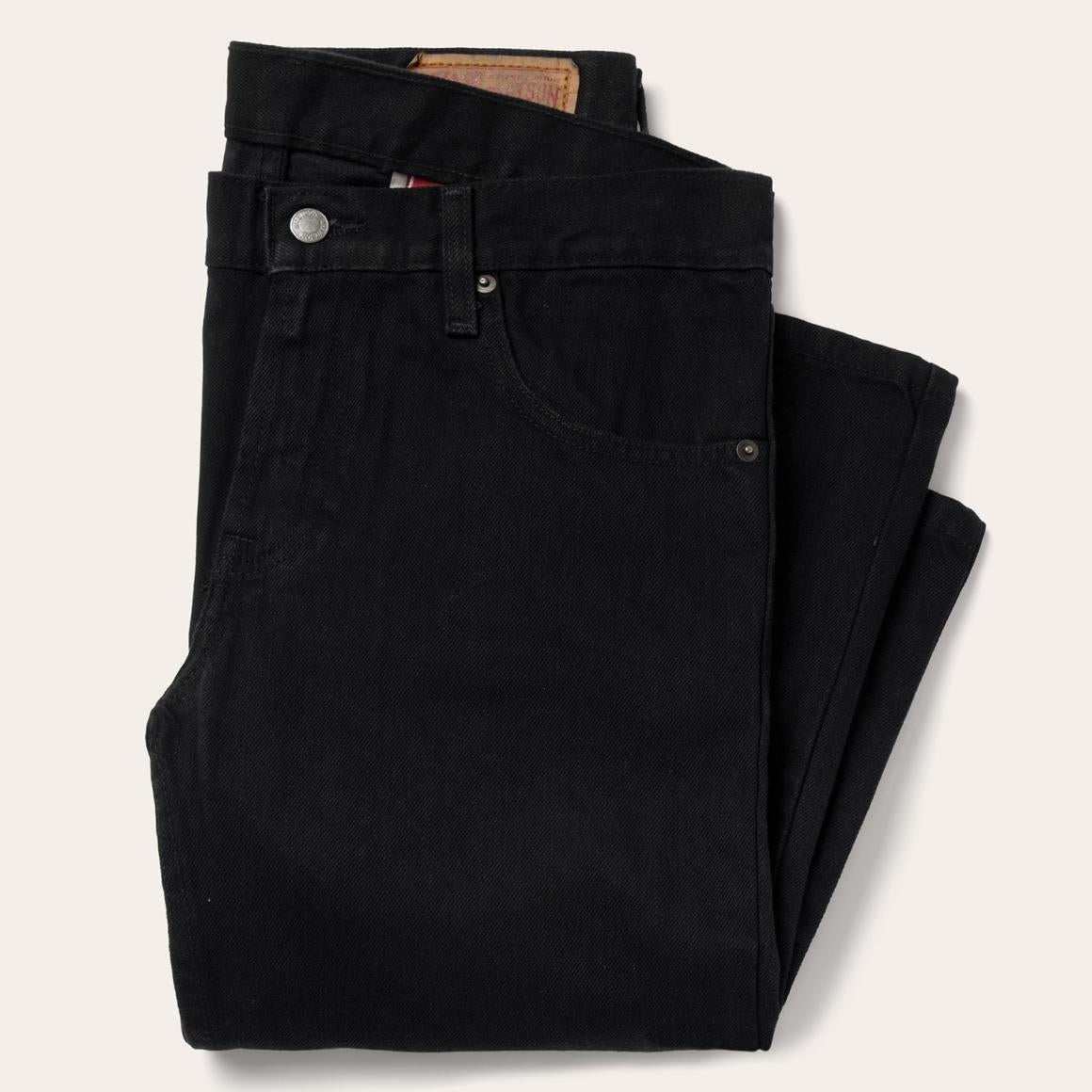 1120 Slim Fit Standard Straight Leg Jean Black | Men Stetson Boot Cut