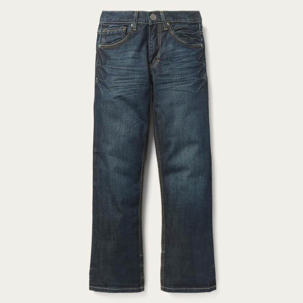 1312 Fit Jeans With A Pieced Back Pocket Blue | Men Stetson Boot Cut