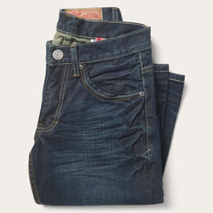 1312 Fit Jeans With A Pieced Back Pocket Blue | Men Stetson Boot Cut