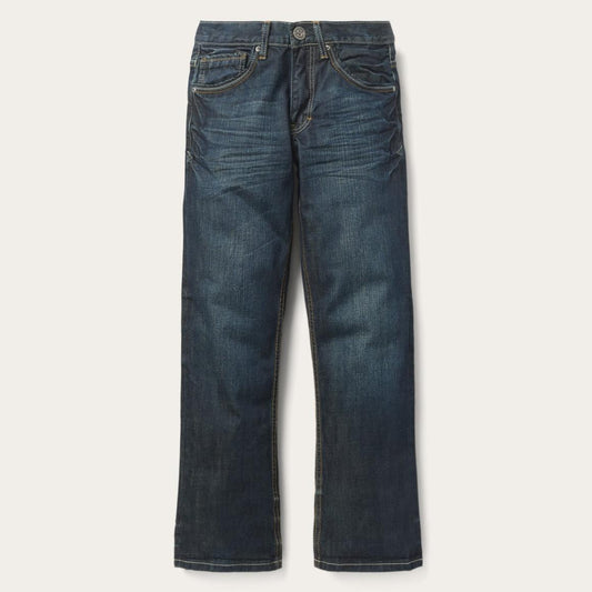 1312 Fit Jeans With A Pieced Back Pocket Blue | Men Stetson Boot Cut