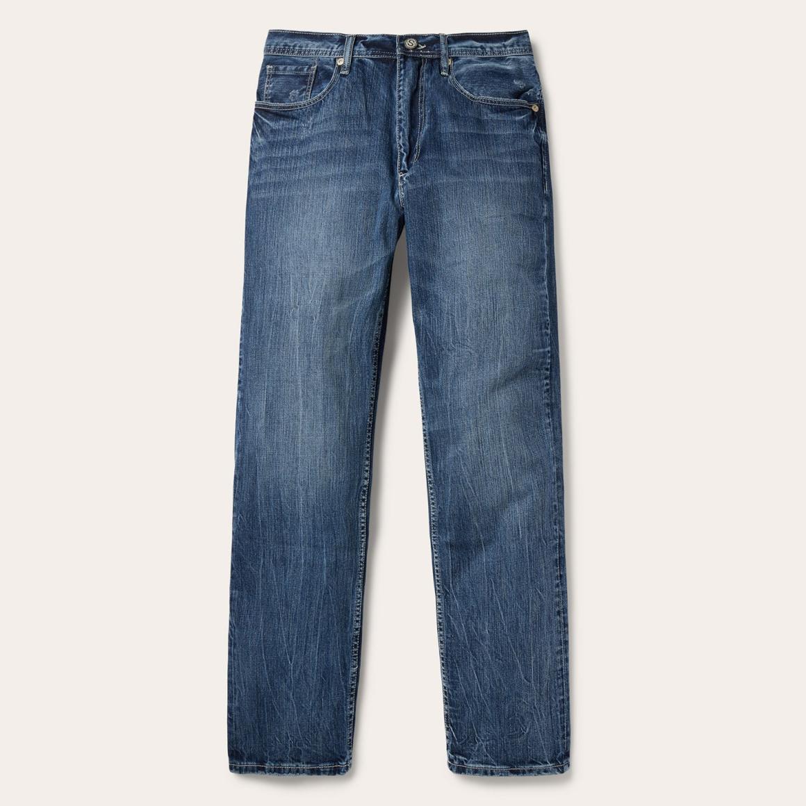 1520 Fit Standard Straight Leg Jean Blue | Men Stetson Modern Cut