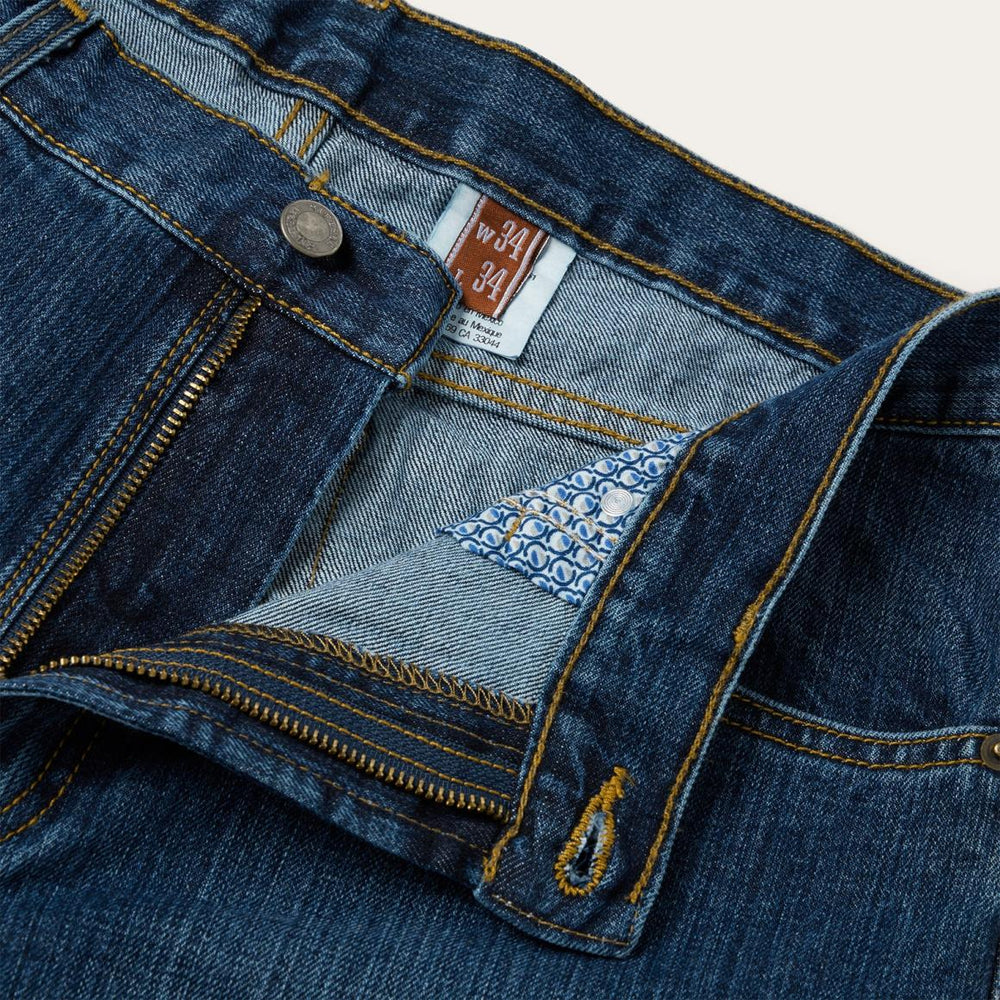 1520 Fit Standard Straight Leg Jean Blue | Men Stetson Modern Cut