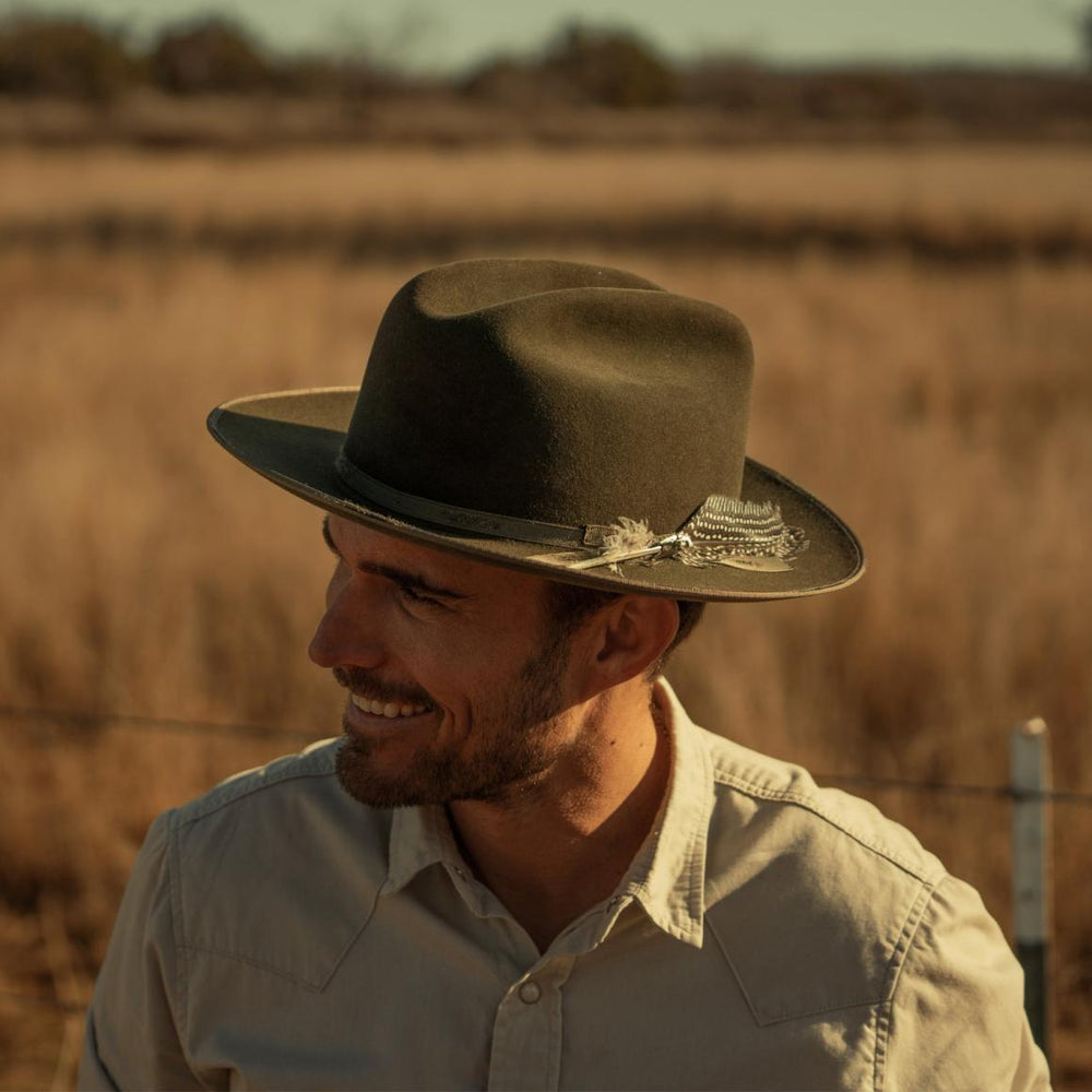 1865 Distressed Open Road Royal Deluxe Walnut | Men/Women Stetson Fedora