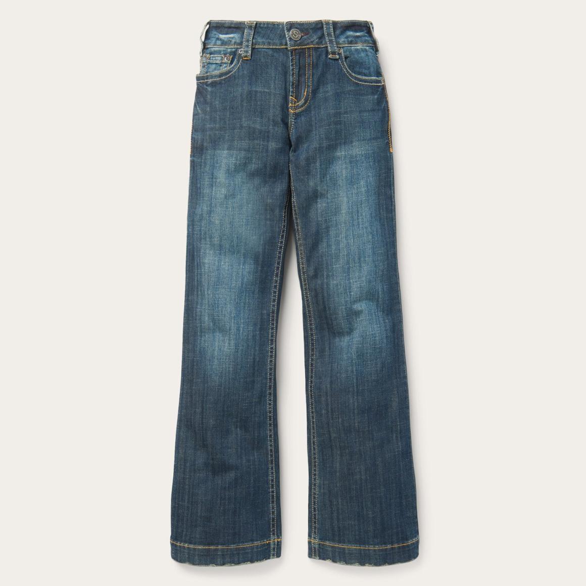214 City Trouser Jeans In Medium Wash Blue | Women Stetson Denim