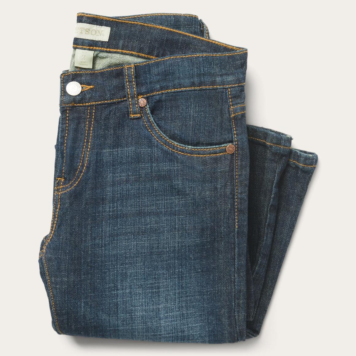 816 Classic Boot Cut Jeans In Dark Wash Blue | Women Stetson Denim