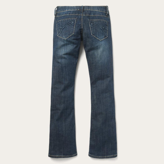 818 Bootcut Jean With "S" Back Pocket Blue | Women Stetson Denim