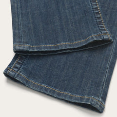 818 Bootcut Jean With "S" Back Pocket Blue | Women Stetson Denim
