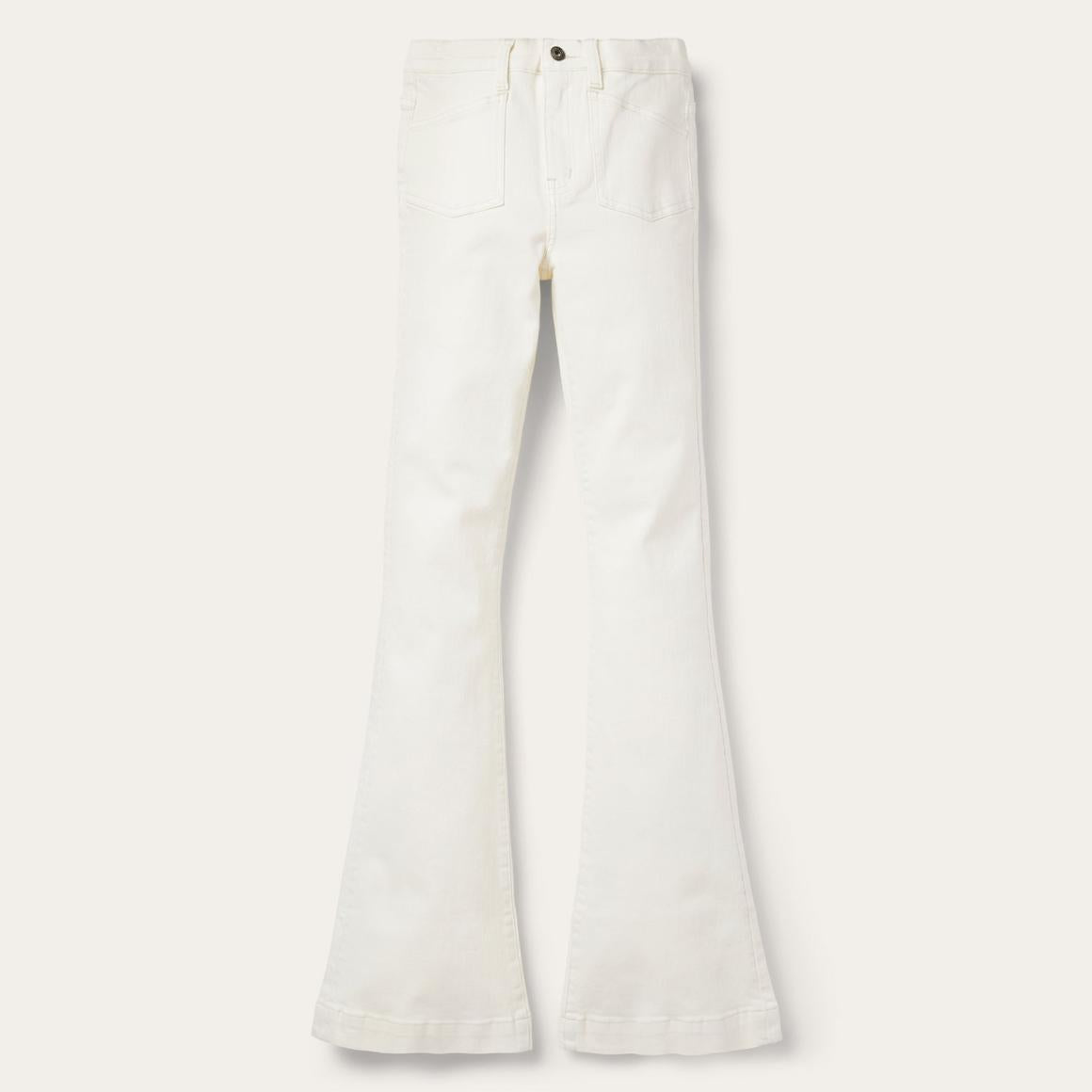 921 High Rise Flare Fit Jean White | Women Stetson Denim