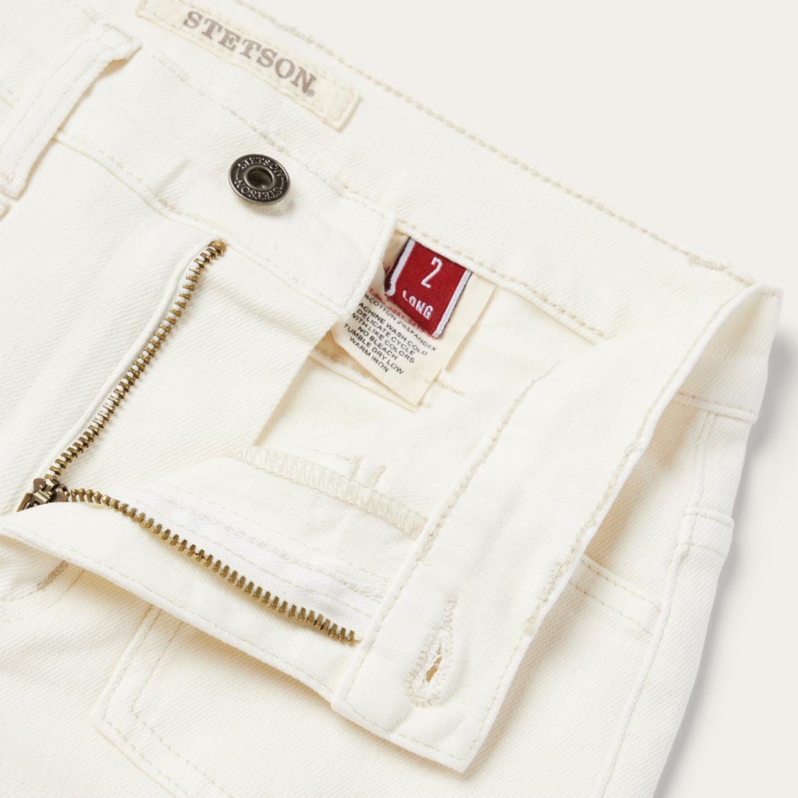 921 High Rise Flare Fit Jean White | Women Stetson Denim