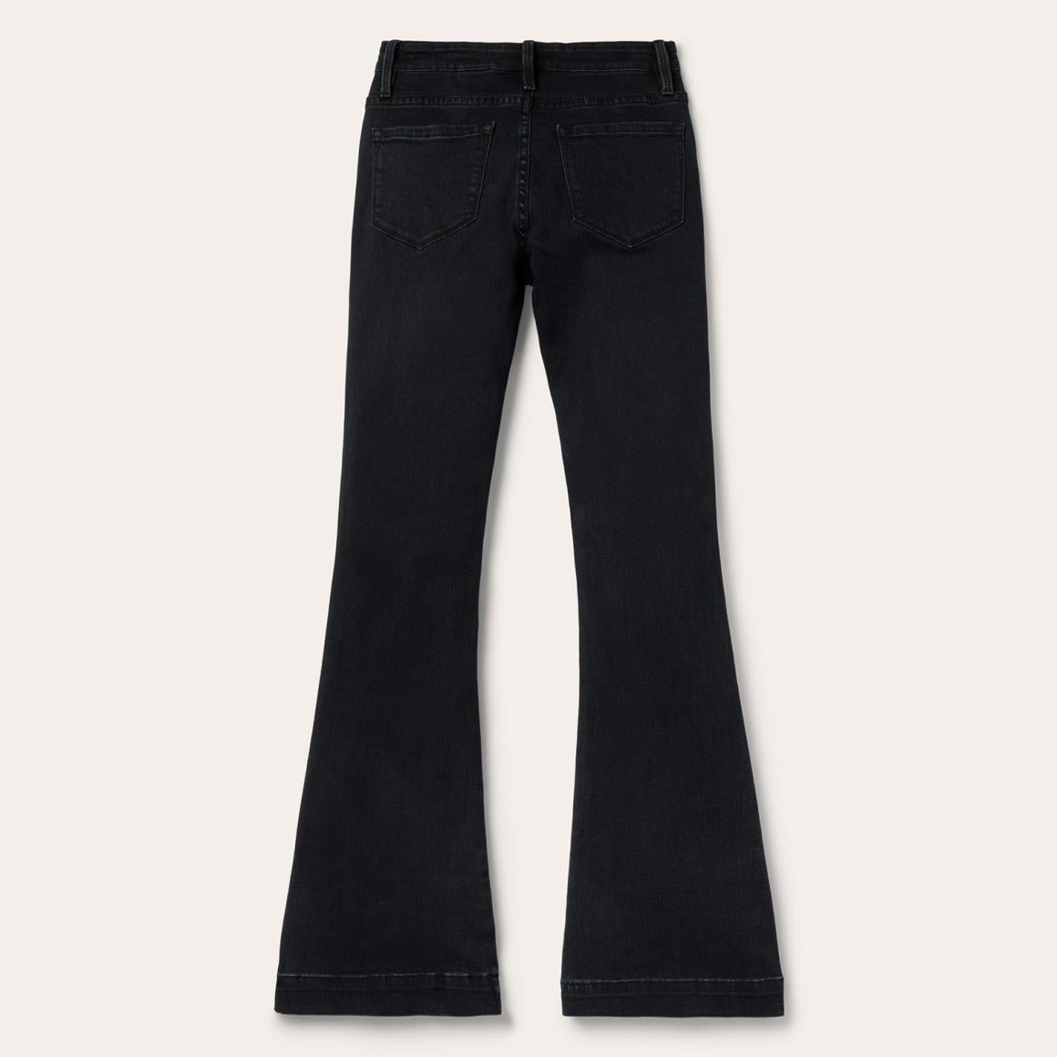 921 High Rise Flare Jeans Black | Women Stetson Denim