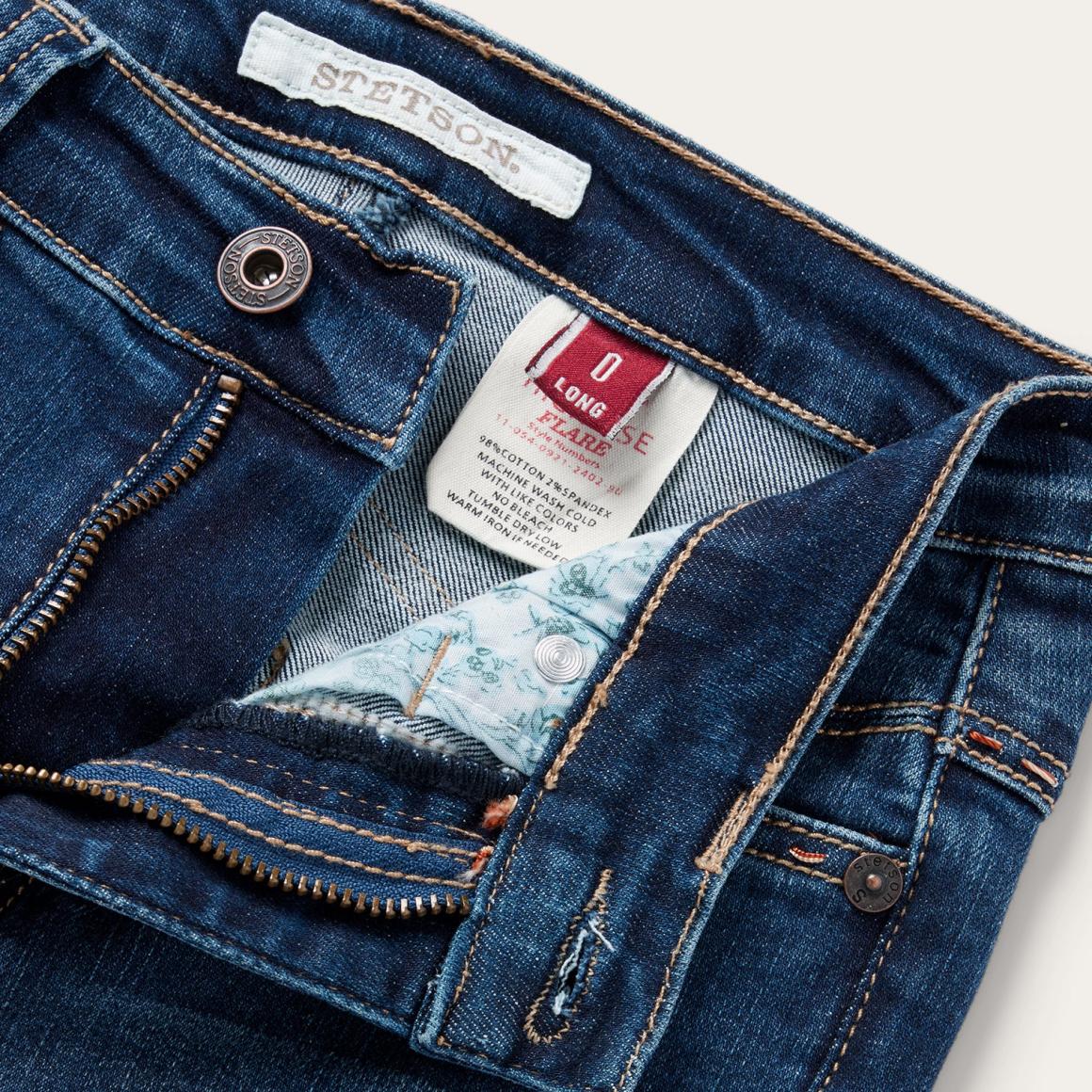 921 High Rise Flare Jeans Blue | Women Stetson Denim