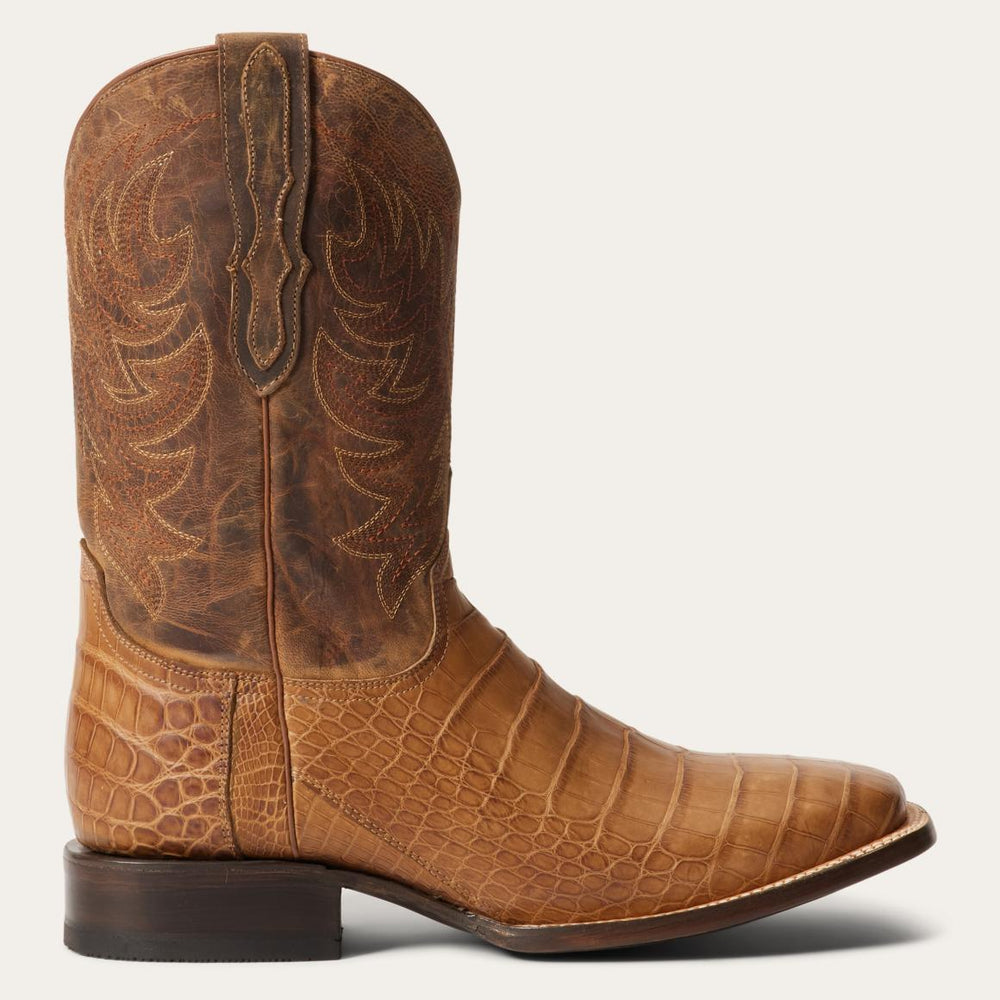 Aces Alligator Boots Brown | Men Stetson Exotics