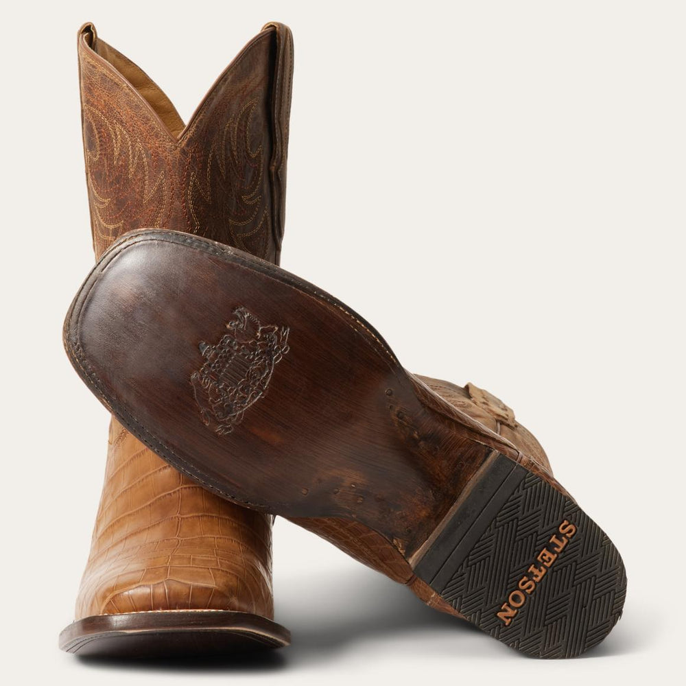 Aces Alligator Boots Brown | Men Stetson Western