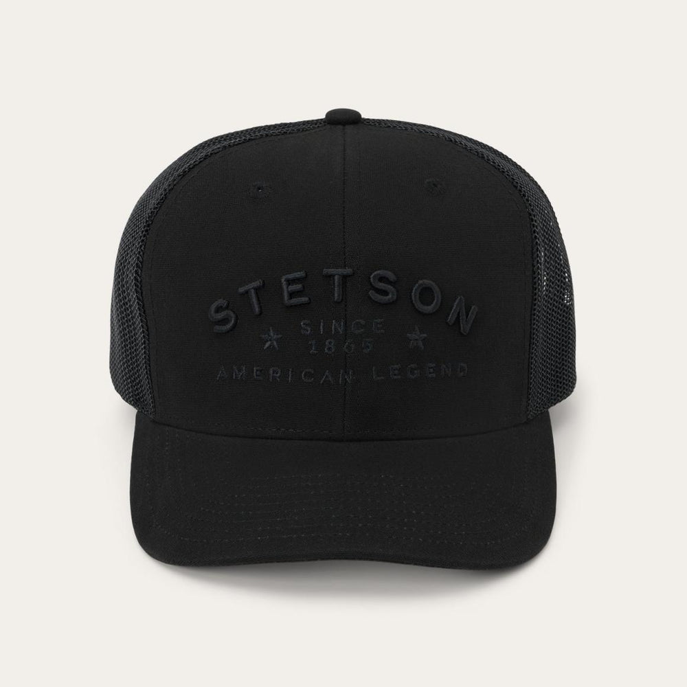American Legend Trucker Cap Black | Men/Women Stetson Caps &amp; Truckers
