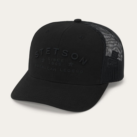 American Legend Trucker Cap Black | Men/Women Stetson Caps &amp; Truckers