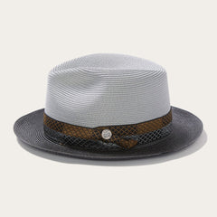 Andover Milan Fedora Grey Black | Men/Women Stetson Fedora
