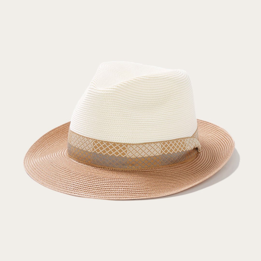 Andover Milan Fedora Ivory Cognac | Men/Women Stetson Fedora