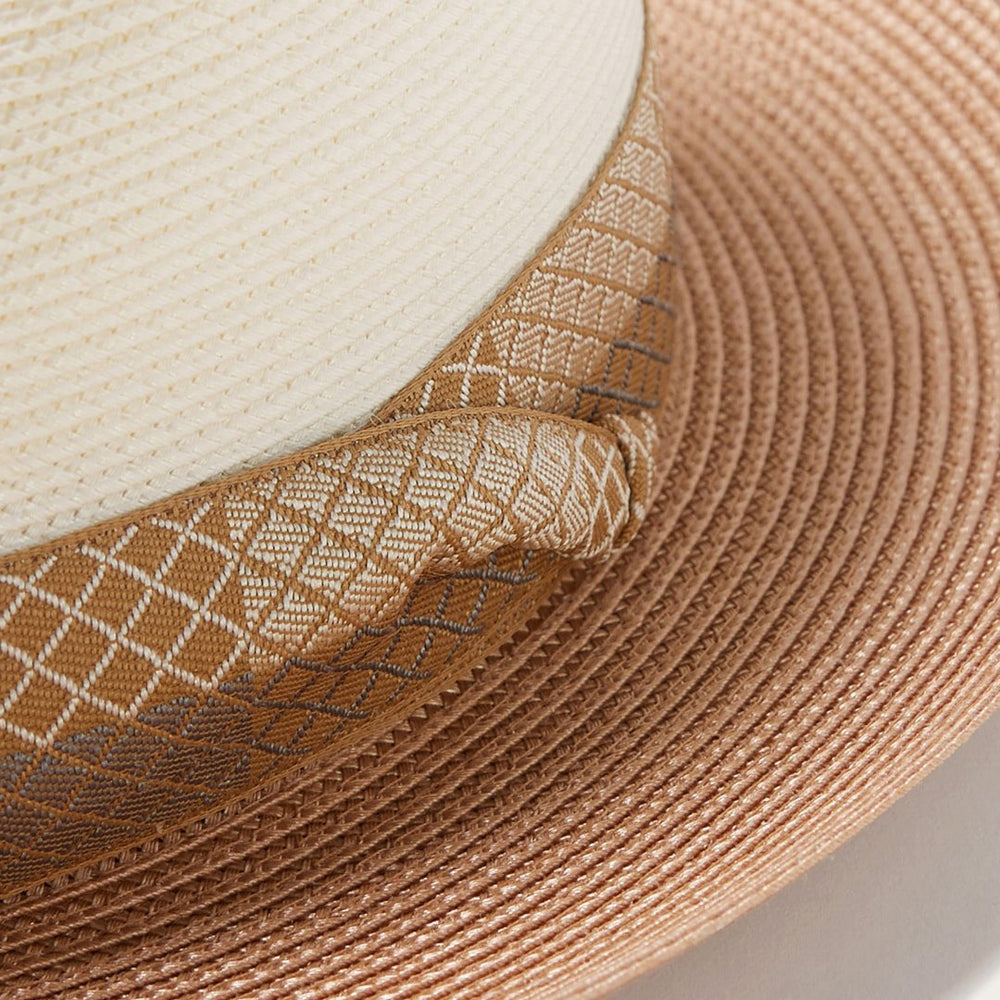Andover Milan Fedora Ivory Cognac | Men/Women Stetson Fedora