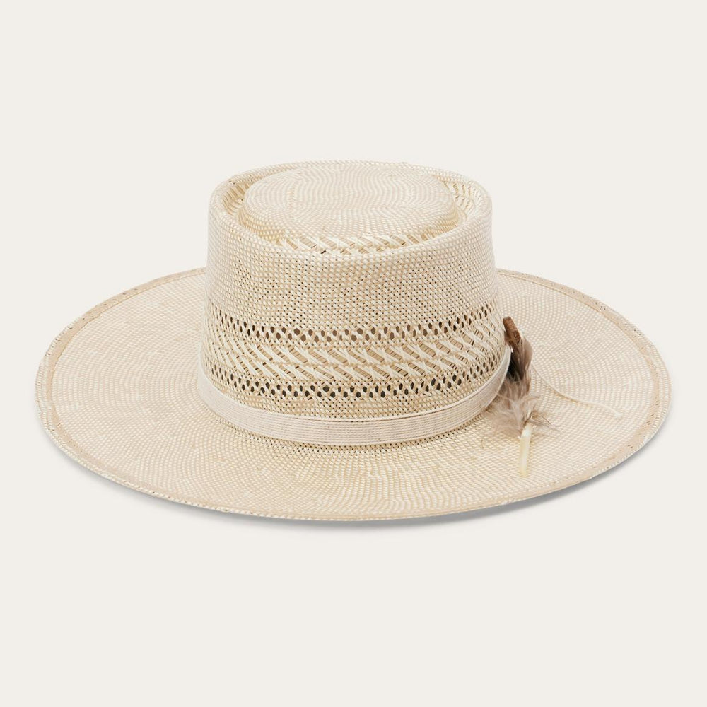 Batterson Straw Hat Ivory/tan | Men/Women Stetson Fedora