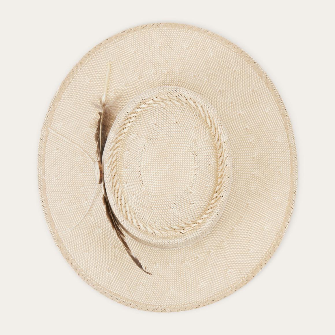 Batterson Straw Hat Ivory/tan | Men/Women Stetson Fedora
