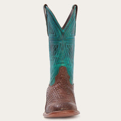 Big Horn Tobacco Alligator Cowboy Boot Brown | Men Stetson Exotics