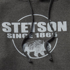 Bison Hoodie Grey | Men Stetson Sweaters &amp; Hoodies