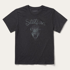 Bison Spirit Graphic Tee Black | Men Stetson Tees