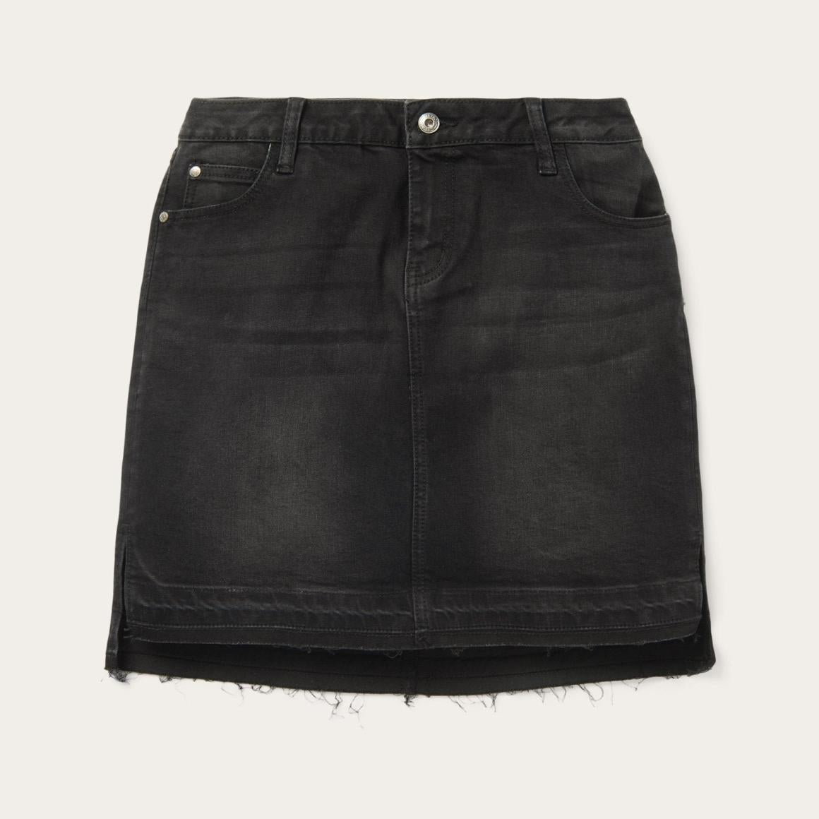 Black Denim 5-Pocket Skirt Black | Women Stetson Skirts &amp; Shorts