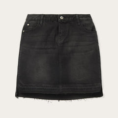 Black Denim 5-Pocket Skirt Black | Women Stetson Skirts &amp; Shorts